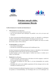 Principer som gör kommuner och lokalsamhällen liberala - ALDE-CoR