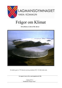 Frågor om Klimat - Lagmans natursida