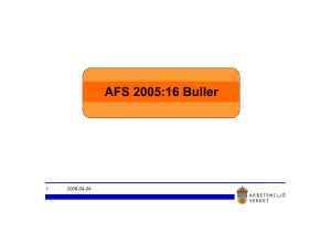 AFS 2005:16 Buller