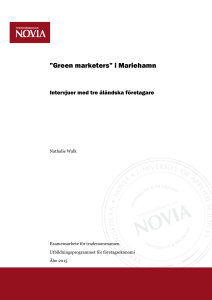 Green marketers” i Mariehamn