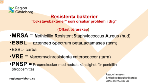 Resistenta bakterier