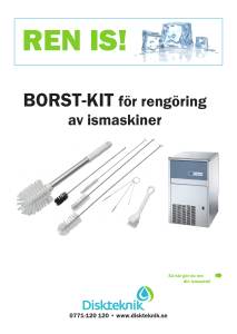 BORST-KIT för rengöring av ismaskiner