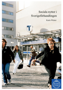 Sociala nyttor i Sverigeförhandlingen