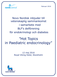 Hot Topics in Paediatric endocrinology