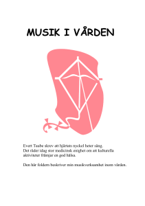 musik i vården - Jan Mårtensson