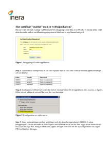 Hur certifikat ”enablar” man en webbapplikation?