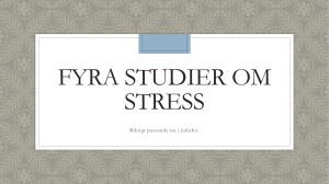 Fyra studier om stress