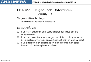 EDA451 - Digital och Datorteknik