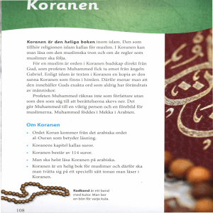 Koranen och Muhammed