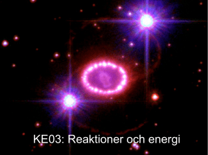 KE03: Reaktioner och energi
