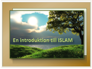 Islam är inte en religion av extremism