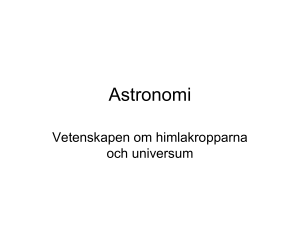 Astronomi 1 - rydbergsklassrum