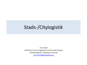 Stads-/Citylogistik - GUL