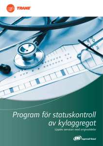 Program for statuskontroll av kylaggregat - Upplev servicen