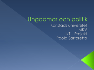 Ungdomar och politik - Karlstads universitet