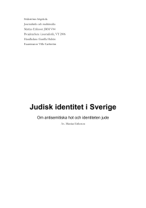 Judisk identitet i Sverige