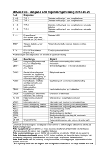 Rutin för diagnos och åtgärdsregistrering 2007-03-25