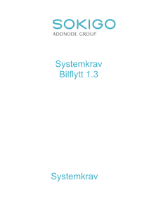 Systemkrav Bilflytt 1.3 Systemkrav