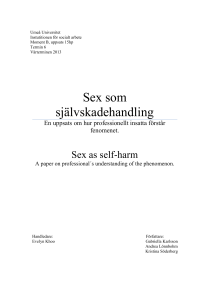 Sex som självskadehandling