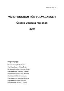 Vulvacancer - Universitetssjukhuset Örebro