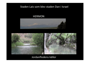 HERMON Staden Lais som blev staden Dan i Israel