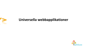 Universella webbapplikationer