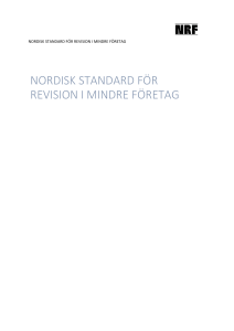 nordisk standard för revision i mindre företag