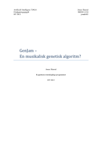 GenJam – En musikalisk genetisk algoritm?