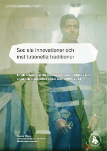 Sociala innovationer och institutionella traditioner