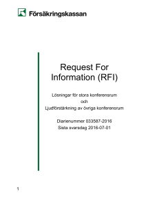 RFI - Försäkringskassan