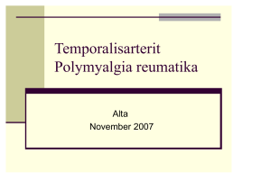 Temporalisarterit Polymyalgia reumatika
