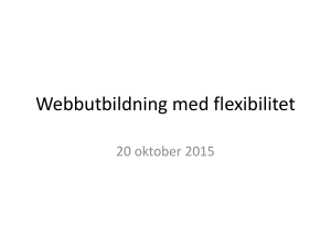 Webbutbildning med flexibilitet