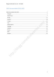 OSCE ämnesindelat 2013-2015