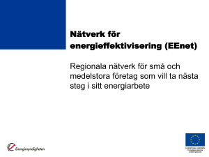 Om Nätverk för energieffektivisering