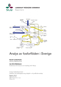 Analys av fosforflöden i Sverige