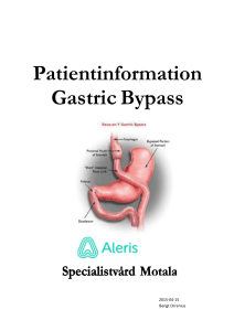 Patientinformation Gastric Bypass