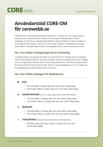 Användarstöd CORE-OM för corewebb.se