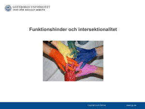 Funktionshinder och intersektionalitet