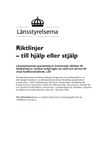 Riktlinjer – till hjälp eller stjälp