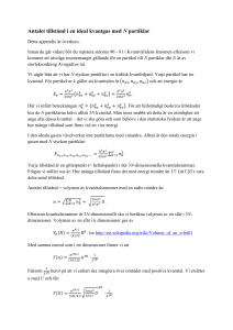 Antalet tillstånd i en ideal kvantgas med N partiklar (överkurs)
