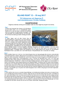 ISLAND RUNT 12 – 18 maj 2017