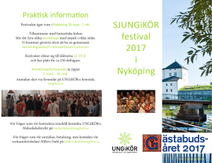 SJUNGiKÖR festival 2017 i Nyköping