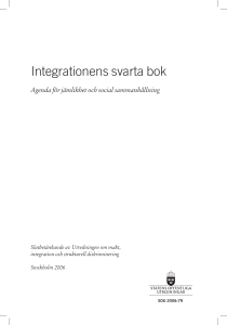 Integrationens svarta bok, agenda för jämlikhet och