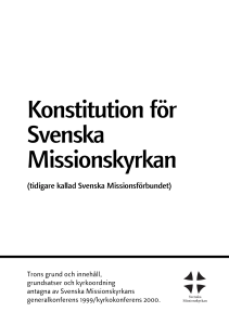 Konstitution för Svenska Missionskyrkan