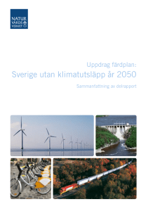 Sverige utan klimat utsläpp år 2050