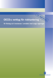 OECD:s verktyg för riskhantering –