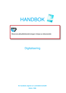 HMK - Digitalisering