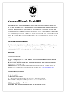International Philosophy Olympiad 2017