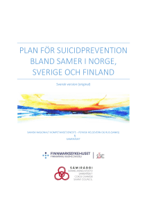 Plan för suicidPrevention Bland samer i Norge, Sverige och Finland