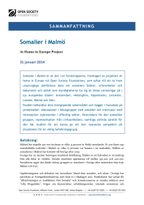Somalier i Malmö - Open Society Foundations